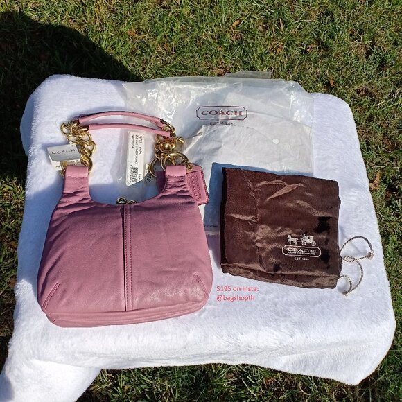 Coach Handbags - Rare Coach Kiss lock Mini Hobo bag - Pink